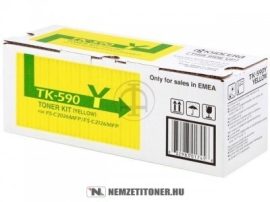 Kyocera TK-590 Y sárga toner /1T02KVANL0/, 5.000 oldal | eredeti termék