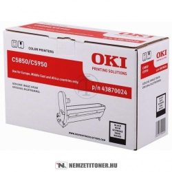 OKI C5850, C5950 Bk fekete dobegység /43870024/, 20.000 oldal | eredeti termék