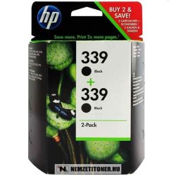 HP C9504EE C8767EE Bk fekete #No.339 DUPLA tintapatron, 2x21 ml | eredeti termék