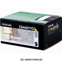 Lexmark C544, X544 Y sárga XXL toner /C544X1YG/, 4.000 oldal | eredeti termék