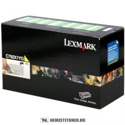 Lexmark C790 Y sárga XL toner /C792X1YG/, 20.000 oldal | eredeti termék
