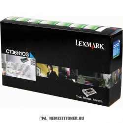 Lexmark C736, X736, X738 C ciánkék toner /C736H1CG/, 10.000 oldal | eredeti termék