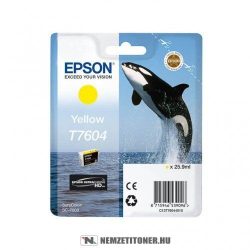 Epson T7604 Y sárga tintapatron /C13T76044010/, 25,9ml | eredeti termék