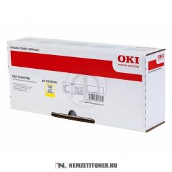 OKI MC770, MC780 Y sárga XL toner /45396201/, 11.500 oldal | eredeti termék