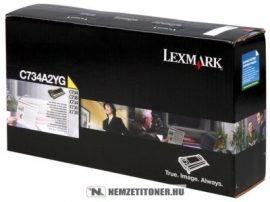 Lexmark C734, X734 Y sárga toner /C734A1YG/, 6.000 oldal | eredeti termék