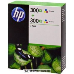 HP D8J44AE színes #No.300XL DUPLA tintapatron, 2x12 ml | eredeti termék