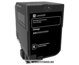 Lexmark CS 720 Bk fekete XXL toner /74C2HKE/, 20.000 oldal | eredeti termék