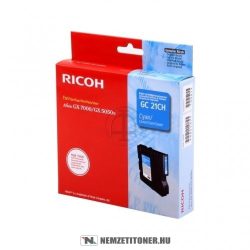 Ricoh Aficio GX 5050N, 7000 C ciánkék XL gél tintapatron /405537, GC-21CH/ | eredeti termék
