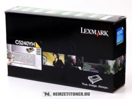 Lexmark C524, C534 Y sárga XL toner /C5240YH/, 5.000 oldal | eredeti termék
