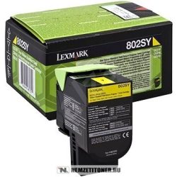 Lexmark CX 310, 410, 510 Y sárga XL toner /80C2SY0, 802SY/, 2.000 oldal | eredeti termék