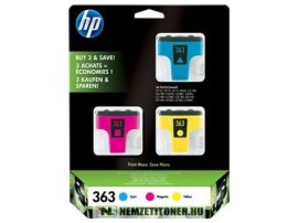 HP CB333EE CMY multipack #No.363 tintapatron, 13,5 ml | eredeti termék