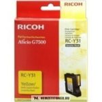   Ricoh Aficio G 7500 Y sárga tintapatron /405503, RC-Y31/ | eredeti termék