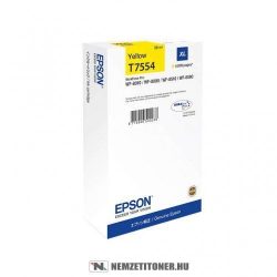 Epson T7554 XL Y sárga tintapatron /C13T755440/, 39ml | eredeti termék