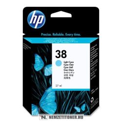 HP C9418A LC világos ciánkék #No.38 tintapatron, 27 ml | eredeti termék