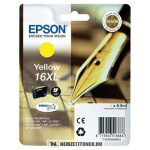   Epson T1634 XL Y sárga tintapatron /C13T16344012/, 6,5ml | eredeti termék