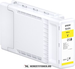 Epson T41F4 Y sárga XL tintapatron /C13T41F440/, 350 ml | eredeti termék