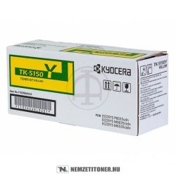 Kyocera TK-5150 Y sárga toner /1T02NSANL0/, 10.000 oldal | eredeti termék