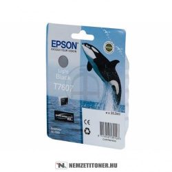 Epson T7607 LBk világos fekete tintapatron /C13T76074010/, 25,9ml | eredeti termék
