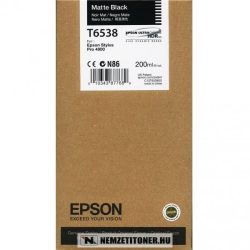 Epson T6538 MBk matt fekete tintapatron /C13T653800/, 200ml | eredeti termék