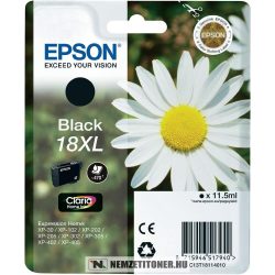 Epson T1811 XL Bk fekete tintapatron /C13T18114012/, 11,5ml | eredeti termék
