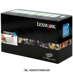 Lexmark C790 C ciánkék XL toner /C792X1CG/, 20.000 oldal | eredeti termék