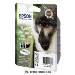 Epson T0895 multipack (T0891,T0892,893,894 - C13T08954010) tintapatron, 5,8ml + 3x3,5ml | eredeti termék