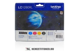 Brother LC-1280XL multipack (BK,C,M,Y) tintapatron, 54,7 ml + 3x13,3 ml | eredeti termék