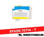   Epson T0714 XXL Y sárga tintapatron /C13T07144011/, 12ml | utángyártott import termék