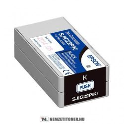 Epson SJIC22P Bk fekete tintapatron /C33S020601/, 33ml | eredeti termék